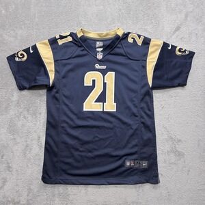 Los Angeles Rams Jersey Boys XL Blue NFL Football Jenkins‎ 21 Nike On Field